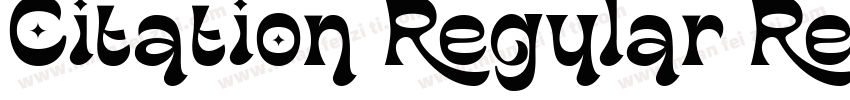 Citation Regular Reg字体转换